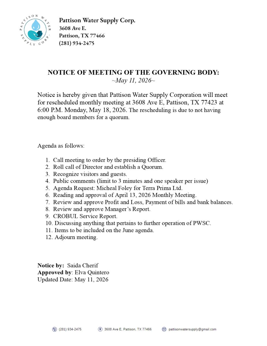 Agenda